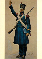 Format - 148 X 108 Mms - Art Peinture - Costumes Militaires - Gouache De Rousselot - 8 - Sergent Artillerie De Marine 18 - Paintings