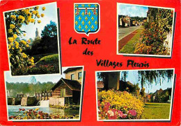 62 - Hesdin - Frévent - La Route Des Villages Fleuris - Multivues - Fleurs - Blasons - CPM - Voir Scans Recto-Verso - Hesdin