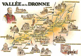 24 - Dordogne - La Vallée De La Dronne - Carte Géographique - CPM - Voir Scans Recto-Verso - Autres & Non Classés