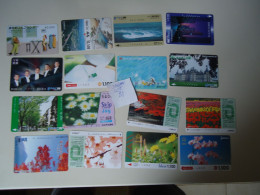 JAPAN  USED TICKETS METRO BUS TRAINS CARDS    LOT OF 16 FREE SHIPPING - Japan