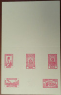 Syrie Française Essai Collectif Rose De Cinq Timbres 1934. TB - Unused Stamps