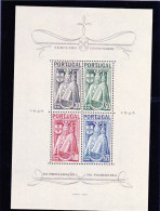 Portugal -Bloco Nº 12  Centenário Da  Padroeira 1946 - Postmark Collection