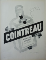 PUBLICITE Papier - PUB - Cointreau - Liqueur Ancers - Advertising