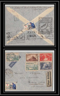 41900 N° 308 260 Chomeurs Paris Argentine (Argentina) 1936 Buenos Aires Aviation Poste Aérienne Airmail Lettre VIGNETTE - 1927-1959 Covers & Documents