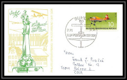 41659 Luftpost Salon 1975 Allemagne (germany DDR) Aviation PA Poste Aérienne Airmail Lettre Cover - Airplanes
