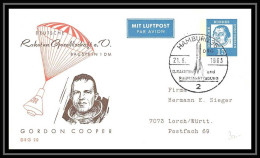 41646 Allemagne (germany Bund) Espace (space) Cooper 1963 Rfa Aviation PA Poste Aérienne Airmail Entier Stationery - Europe
