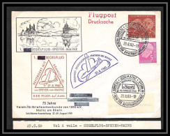 41643 Allemagne Segelflug KRANICH III Speyer Mainz Vol à Voile 1960 Aviation PA Poste Aérienne Airmail Lettre Cover - Unused Stamps