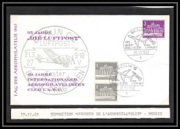 41638 Allemagne (germany BERLIN) Journée De L'aerophilatelie 1967 Aviation PA Poste Aérienne Airmail Lettre Cover - Lettres & Documents
