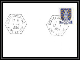 41557 Base Aerienne 279 Chateaudun N°1351A Niort CAD F7 1964 France Aviation PA Poste Aérienne Airmail Lettre Cover - 1960-.... Covers & Documents