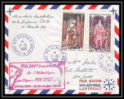 41531 150000 éme Traversée De L'Atlantique Clippers Pan American 1966 Usa Aviation Poste Aérienne Airmail Lettre Cover - 1927-1959 Lettres & Documents
