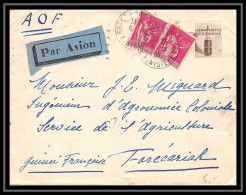 41428 Paris France 1935 Pour Forécariah Guinée Aviation PA Poste Aérienne Airmail Lettre Illustrée Hepathemo - 1927-1959 Lettres & Documents