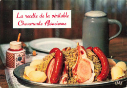 RECETTES (CUISINE) - La Recette De La Véritable Choucroute Alsacienne - Carte Postale - Recettes (cuisine)