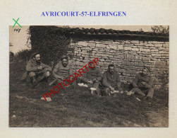 AVRICOURT-57-ELFRINGEN-Frühstück-CARTE PHOTO Allemande-GUERRE 14-18-1 WK-Militaria-CP No 148- - Autres & Non Classés