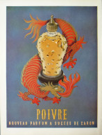 PUBLICITE Papier - PUB - Parfum Caron - Poivre - Advertising