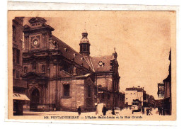Fontainebleau L'Eglise Saint-Louis Et La Rue Grande - Fontainebleau