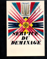 CARTE MAXIMUM 1975 SERVICE DE DEMINAGE - 1970-1979