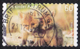 (BRD 2014) Tierkinder, Füchse/Rotfuchs O/used (A3-1) - Dogs