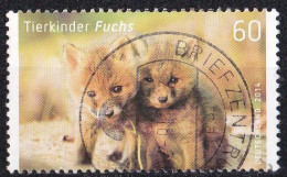(BRD 2014) Tierkinder, Füchse/Rotfuchs O/used (A3-1) - Chiens