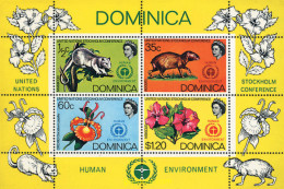 90574 MNH DOMINICA 1972 CONFERENCIA DE LAS NACIONES UNIDAS SOBRE EL MEDIO AMBIENTE - Dominica (...-1978)
