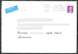 Großbritannien, MiNr. 3718, Königin Elizabeth II., Luftpostbrief Nach Deutschland, C-86 - Brieven En Documenten