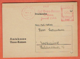 37P - Drucksache - DU-GL Type 3/84 - Unna 18-11-1942 - Private Postal Stationery