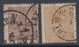 SUEDE - N° 10 Et 12   - Cote : 65 € - Used Stamps