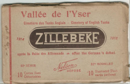 Zillebeke Ieper Kaartenboekje Met 11 Kaarten 1914 1918 32e Serie Vlakte Van De IJzer Engels Tank Kerkhof - Ieper