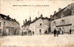 Recey-sur-Ource Place Du Marché Petit Village Côte-d'Or 21290 Cpa Voyagée B.Etat - Other & Unclassified