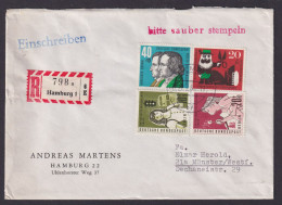 Hamburg R Brief Bund Berlin Helfer Der Menschheit Kindermotive Reklame Münster - Covers & Documents
