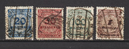 4 Infla Werte MiNr. 319, 320, 322, 325 Gestempelt, Geprüft  (0432) - Used Stamps