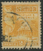 Samoa 1921 SG152 2d Yellow Native Hut P14x14Â½ #1 FU - Samoa