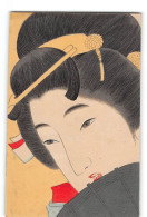 CPA Art Nouveau Japonais Une Femme - Other & Unclassified
