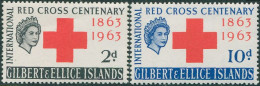 Gilbert & Ellice Islands 1963 SG80-81 Red Cross Set MLH - Gilbert & Ellice Islands (...-1979)