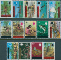 Gilbert Islands 1976 SG3-22 Definitives Islanders Ovpts Basic Set Of 14 MNH - Kiribati (1979-...)