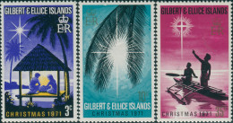 Gilbert & Ellice Islands 1971 SG190-192 Christmas Set MNH - Gilbert- En Ellice-eilanden (...-1979)