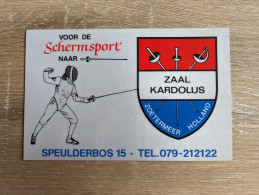 AUTOCOLLANT SCHERMSPORT - ZAAL KARDOLUS - ZOETERMEER - HOLLANS PAYS-BAS NEDERLAND - ESCRIME SPORT - Stickers