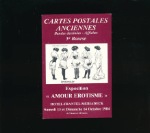 CArtes Postales Anciennes 5° Bourse Bordeaux  Exposition Amour érotisme - Bourses & Salons De Collections