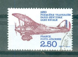FRANCE - P.A. N°53 Oblitéré - Cinquantenaire De La 1ère Traversée Paris-New York Sans Escale. - 1960-.... Oblitérés