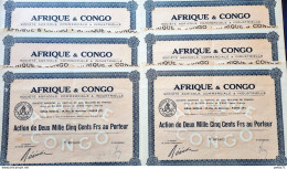 LOT : 6 X AFRIQUE ET CONGO - Africa