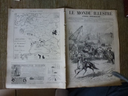 Le Monde Illustré Mars 1882 Attentat Contre La Reine Victoria Type De Turcomans Carte De L'Emigration Allemande En Russi - Magazines - Before 1900