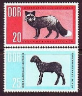 1963. DDR. International Fur Auction, Leipzig. MNH. Mi. Nr. 945-46 - Neufs