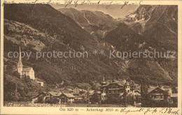 71540873 Oetz Tirol Ortsansicht Mit Kirche Acherkogel Stubaier Alpen Oetz Tirol - Other & Unclassified