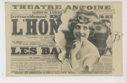 FEMMES - FRAU - LADY - SPECTACLE - ARTISTES 1900 - PRESSE - AFFICHES - Portrait MIÉRIS Se Produisant Au Théâtre ANTOINE - Frauen