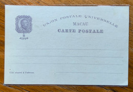 MACAU - CARTE POSTALE 3 AVOS - CENTENARIO DA INDIA - Postal Stationery