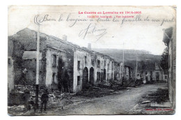 La Guerre En Lorraine En 1914-1915 , VALLOIS Bombardé , Vue Intérieure - Luneville