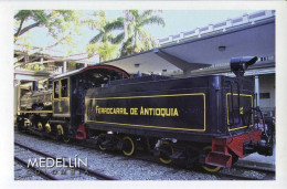 Lote PEP1682, Colombia, Postal Postcard, Ferrocarril De Antioquia, Gan 2164, Old Locomotive - Colombia