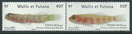 Wallis Et Futuna N° 677 / 78 XX Faune : Poissons Endémiques, Les 2 Valeurs Se Tenant  Sans Charnière, TB - Unused Stamps