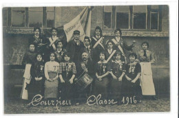 CARTE PHOTO - Classe 1916 Courzieu(69) - Autres & Non Classés