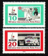 1963. DDR. Red Cross. MNH. Mi. Nr. 956-57 - Unused Stamps