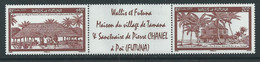 Wallis Et Futuna N° 681 / 82  XX Wallis & Futuna Autrefois, Les 2 Valeurs Se Tenant Vignette Sans Charnière, TB - Unused Stamps